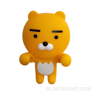 PVC Teddy Bear Car مع زخارف كرتونية دمية